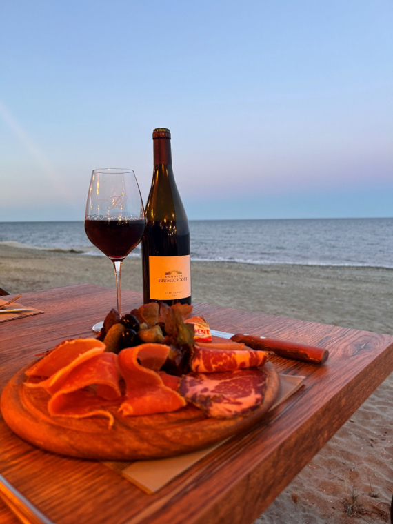 Boire un cocktail à Moriani Plage, San-Nicolao, BOR DI MARE